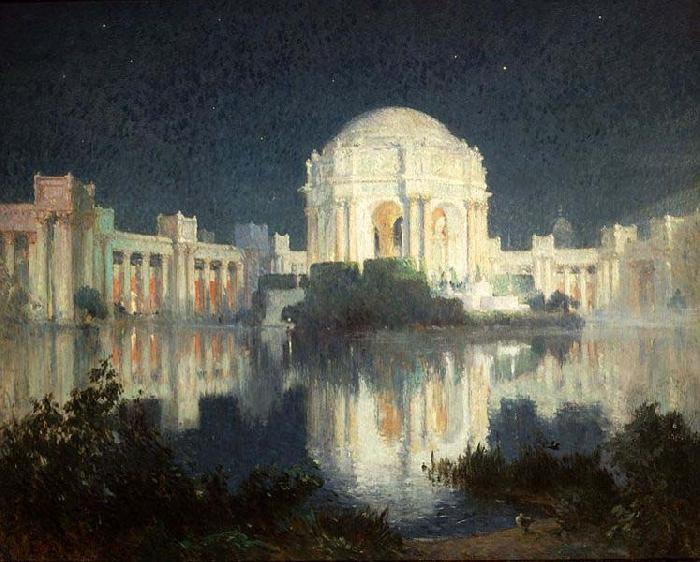 Colin Campbell Cooper Painting of the Palace of Fine Arts in San Francisco, c. 1915 oil painting image